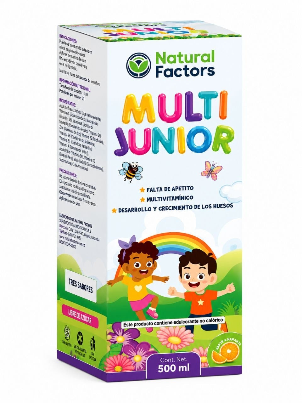 Multi Junior 500ml Jarabe Natures Factors
