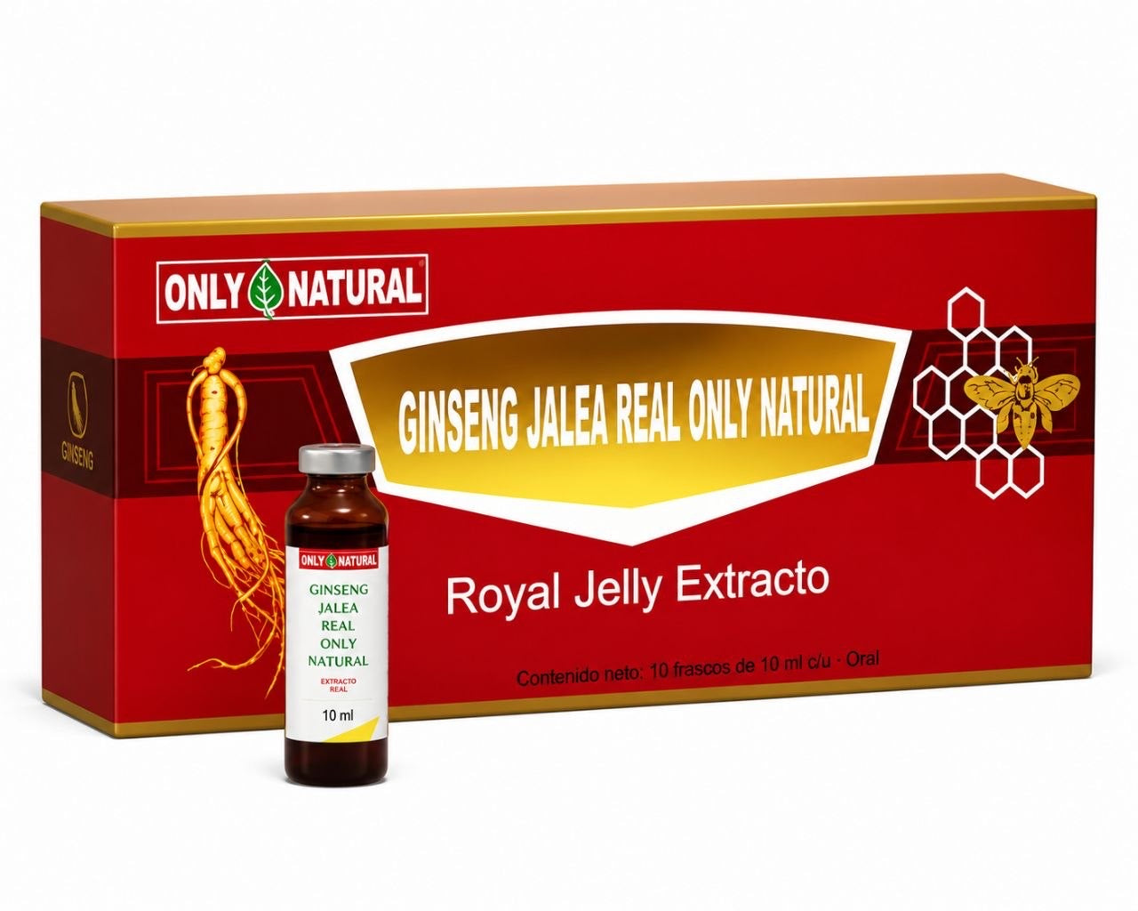 Ginseng Jalea Real 10ml Ampollas bebibles Only