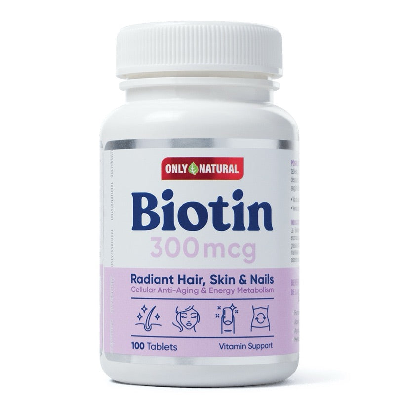 Biotin x 100 Tabletas Only Natural