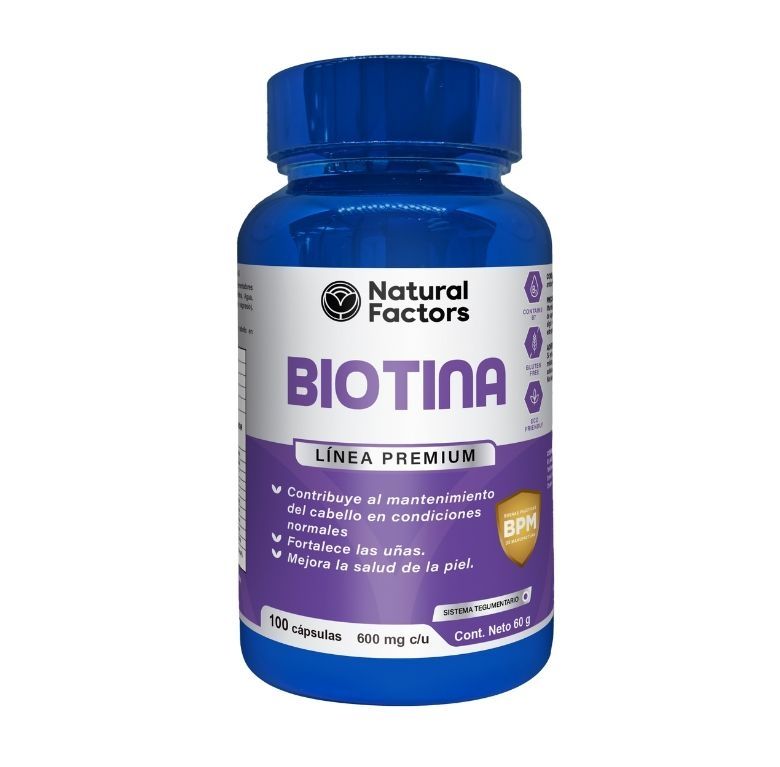 Biotina x100 Cápsulas Natural Factors
