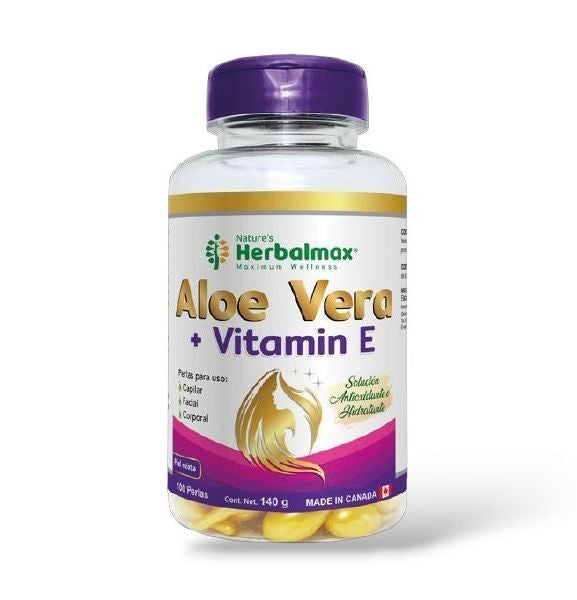 Aloe Vera + Vitamina E x100 Cápsulas Herbalmax
