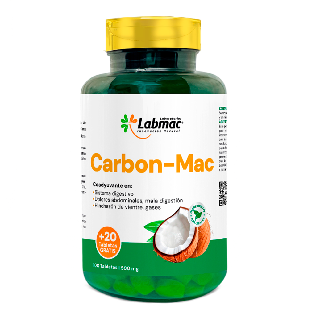 Carbon - Mac x120 Cápsulas Labmac