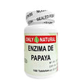 Enzima de Papaya 100 Tabletas Only Natural