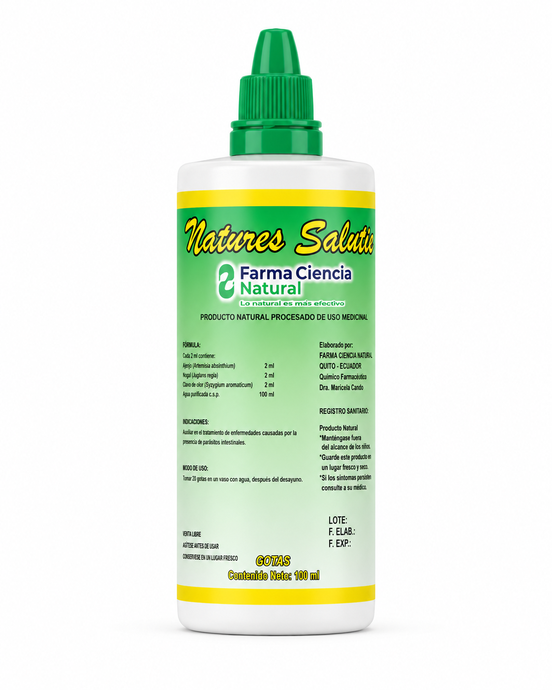 Natures Salutte 100ml Gotas Farma Ciencia Natural