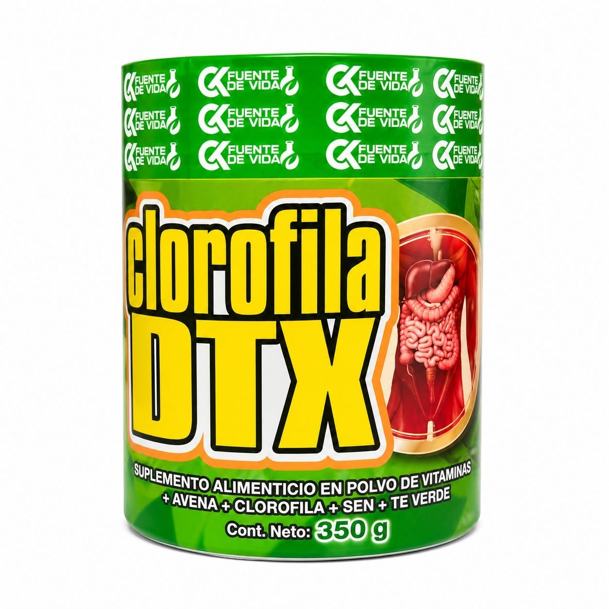 Clorofila DTX 350gr. Polvo Fuente de Vida