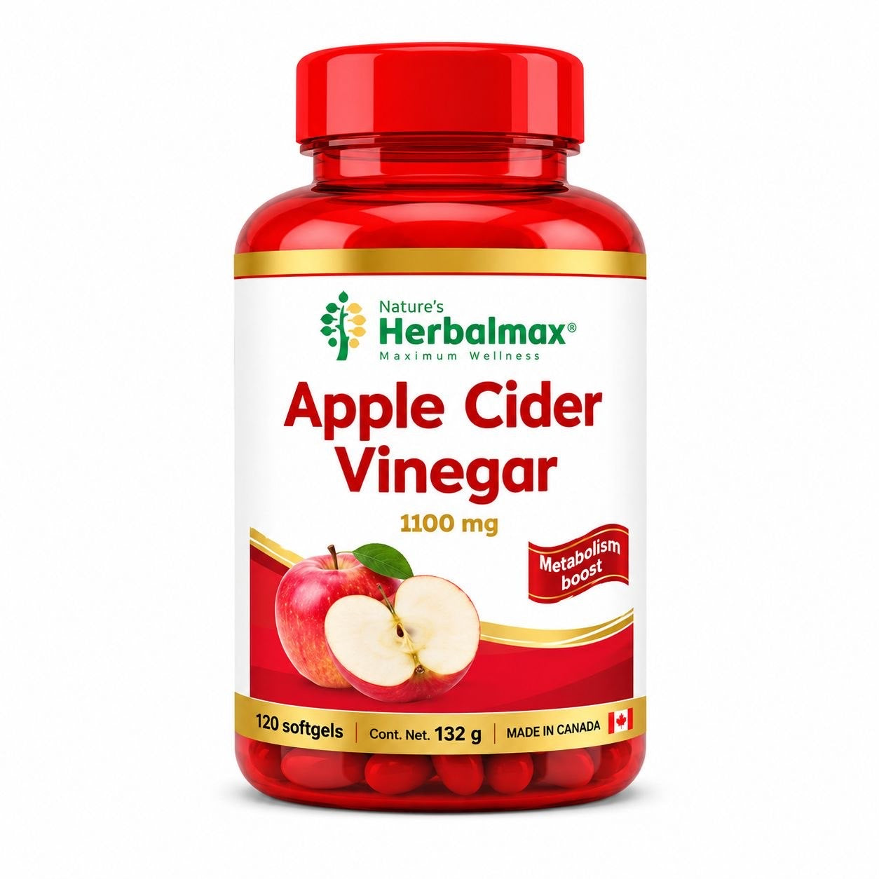 Apple Cider Vinagre x120 Cápsulas Herbalmax