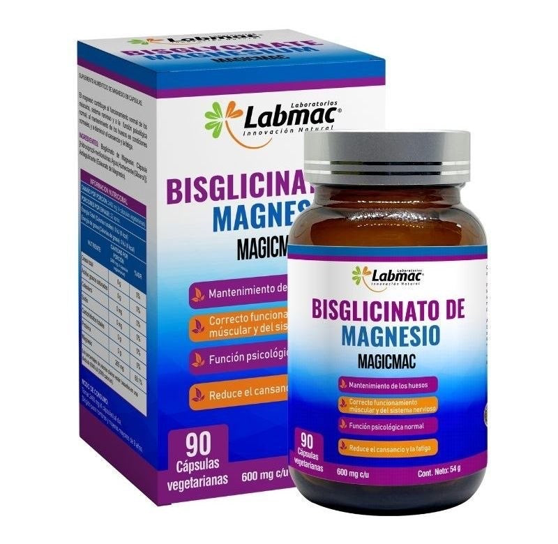 Bisglicinato de magnesio x90 Cápsulas Labmac