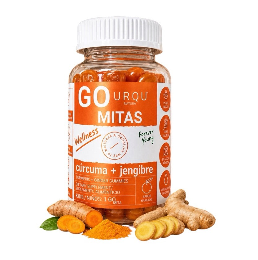 Gomitas Wellness Cúrcuma + Jengibre 60 unidades