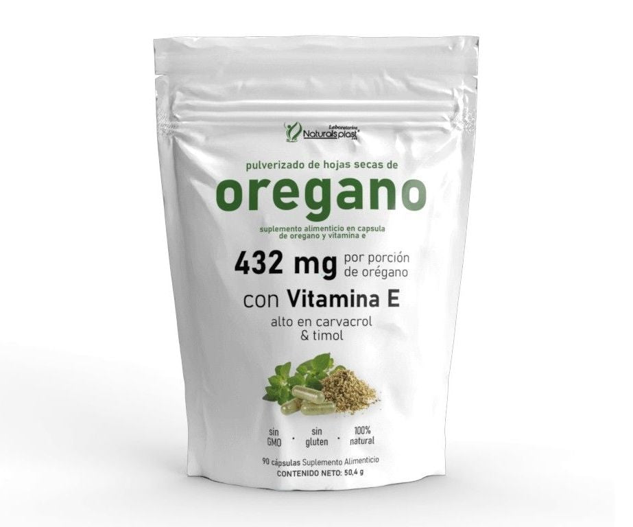 Oregano + Vitamina E de 90 Cápsulas Naturals Plast