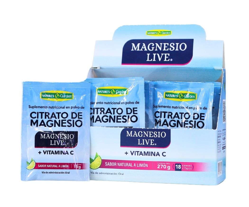 Citrato de Magnesio de 18 Sobres Natures Garden