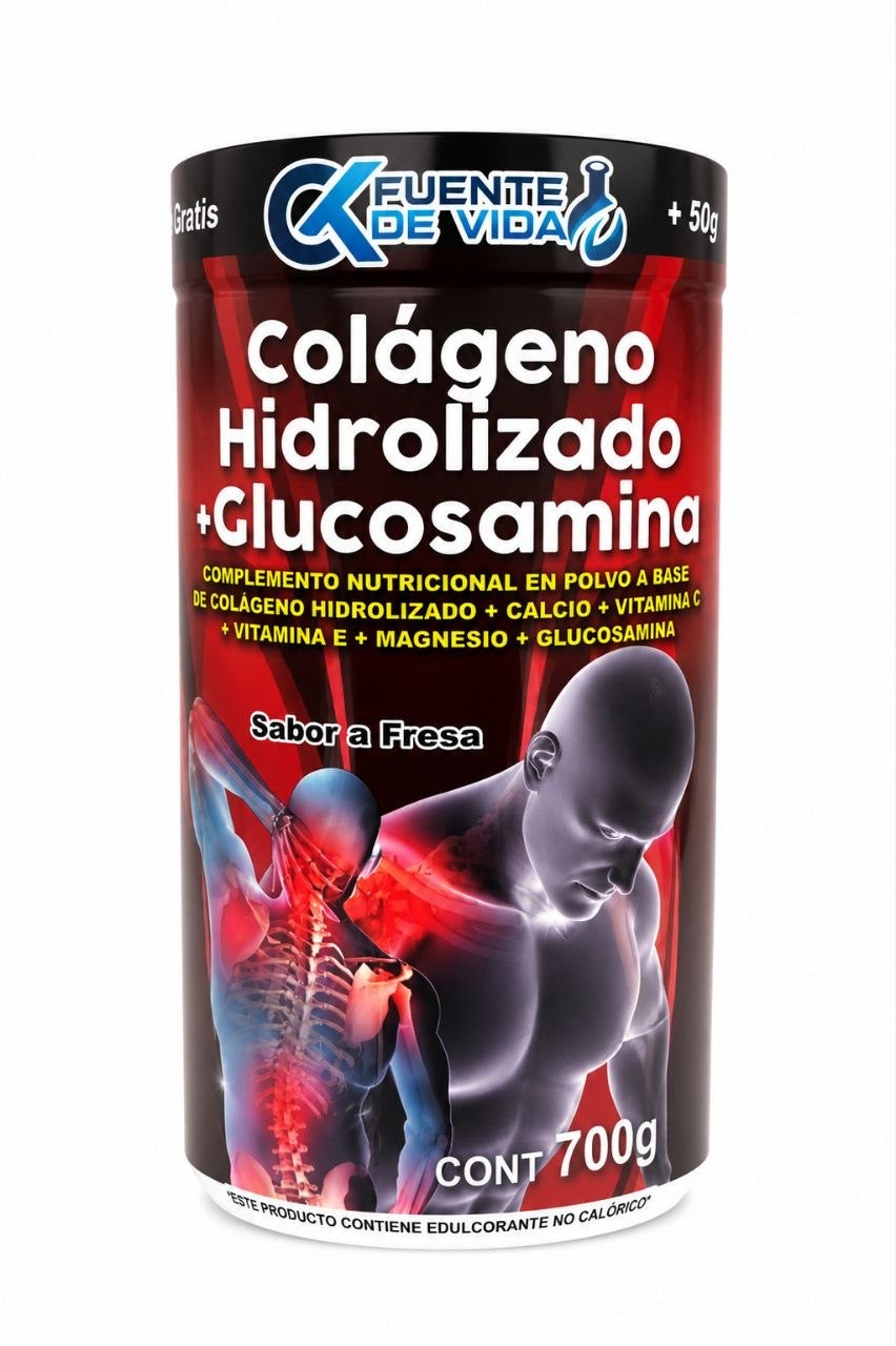 Colageno Glucosamina 750gr polvo Fuente de Vida