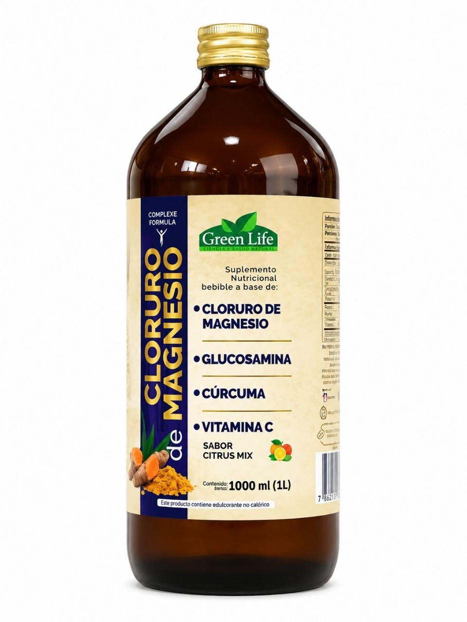 Cloruro de Magnesio 1.000 ml Jarabe Green Life