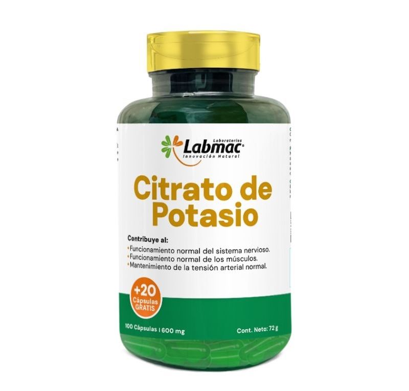 Citrato de potasio x120 Cápsulas Labmac