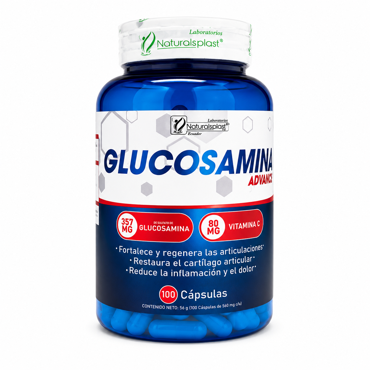 Glucosamina Advance 100 Cap. Naturals Plast