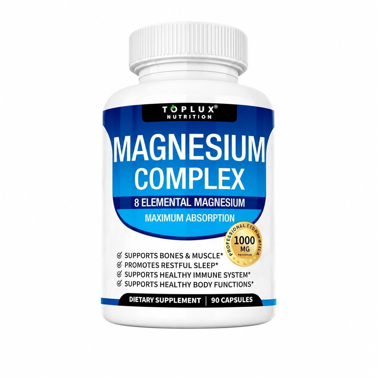 Magnesium Complex x90 Cápsulas Toplux Nutrition
