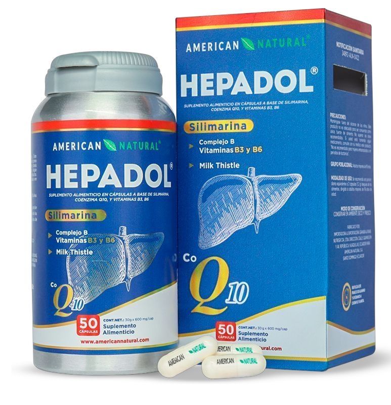Hepadol Silimarina + Q10 x50 Américan Natural