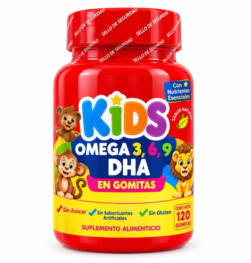 Kids Omega 3,6,9 DHA 120 gomitas