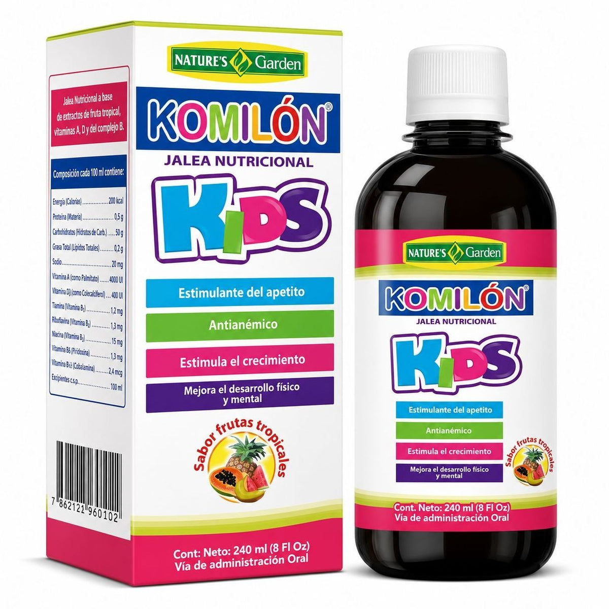 Komilon Kids 240ml Natures Garden