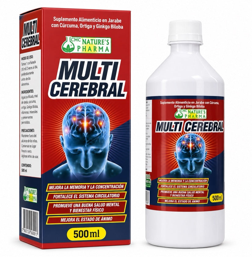 Multi Cerebral 500ml Jarabe Natures Pharma